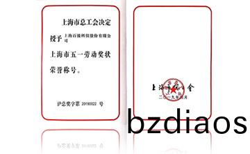 上海市(shi)五(wu)一勞動獎(jiang)狀榮(rong)譽稱號(hao)
